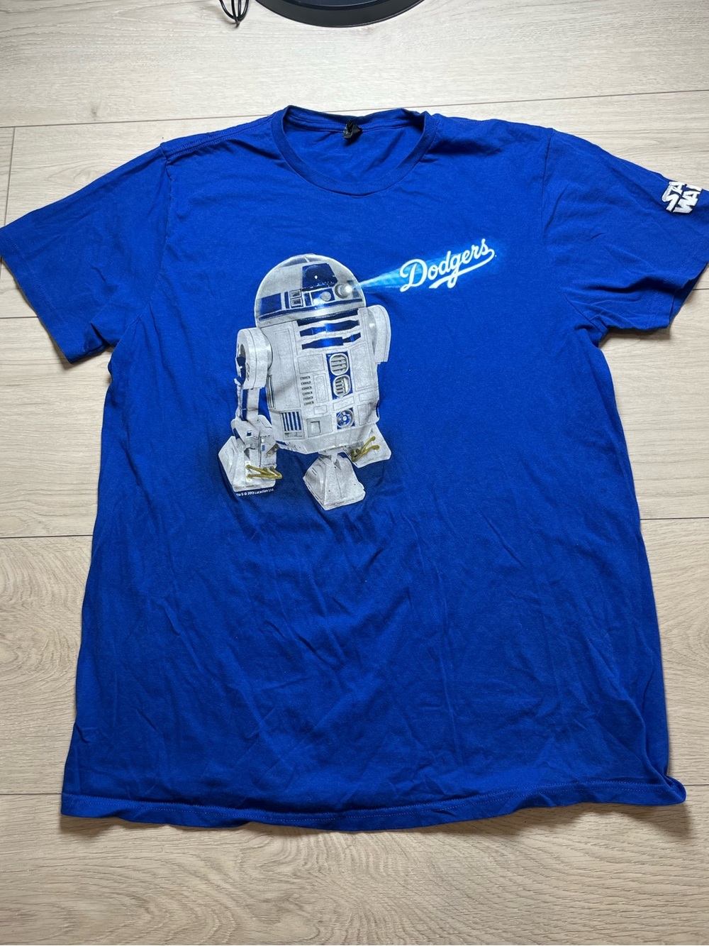2013 Los Angeles Dodgers Star Wars Night R2-D2 promotional T-shirt Men’s XL - Picture 2 of 9